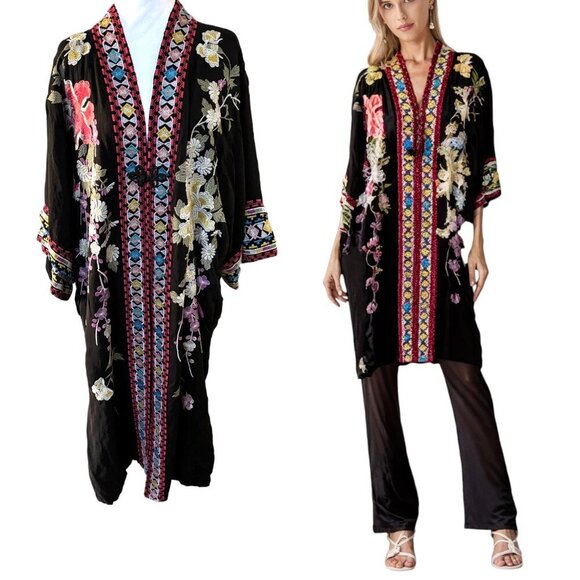 RARE SOLD OUT JOHNNY WAS LONG KEITARO KIMONO JACKET M/L - Picture 2 of 9